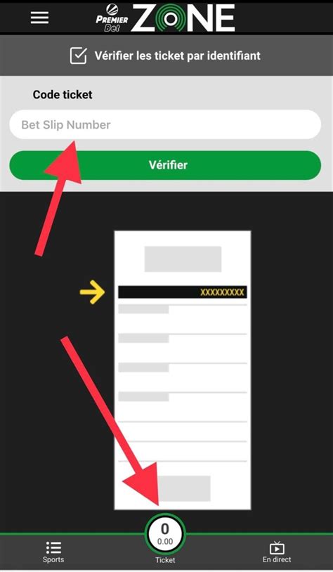 premier bet zone vérifier ticket